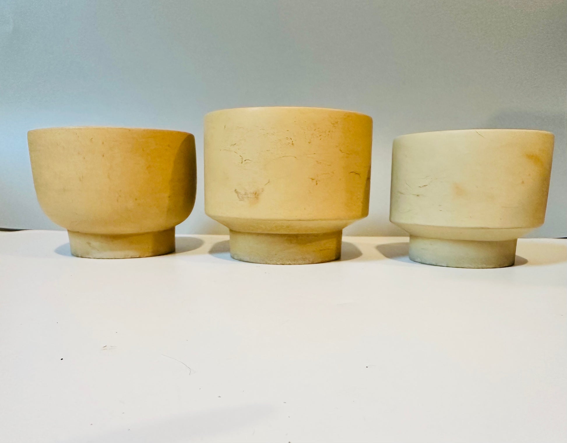 Minimalist cement vessels / pots for plants or decor. Great gifts.