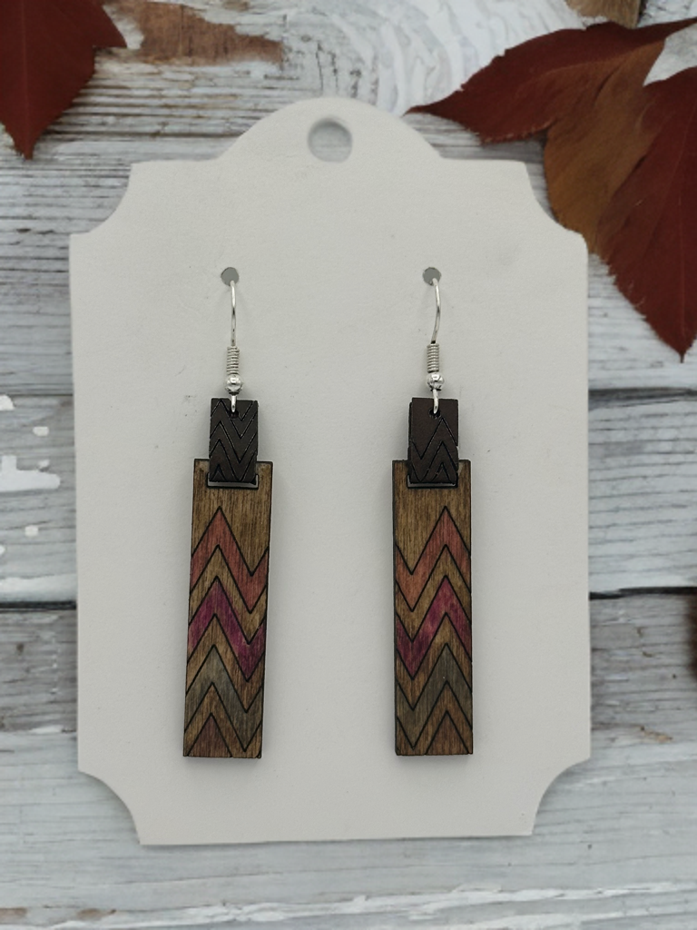 Wooden earrings