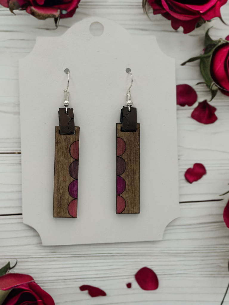 Wooden earrings