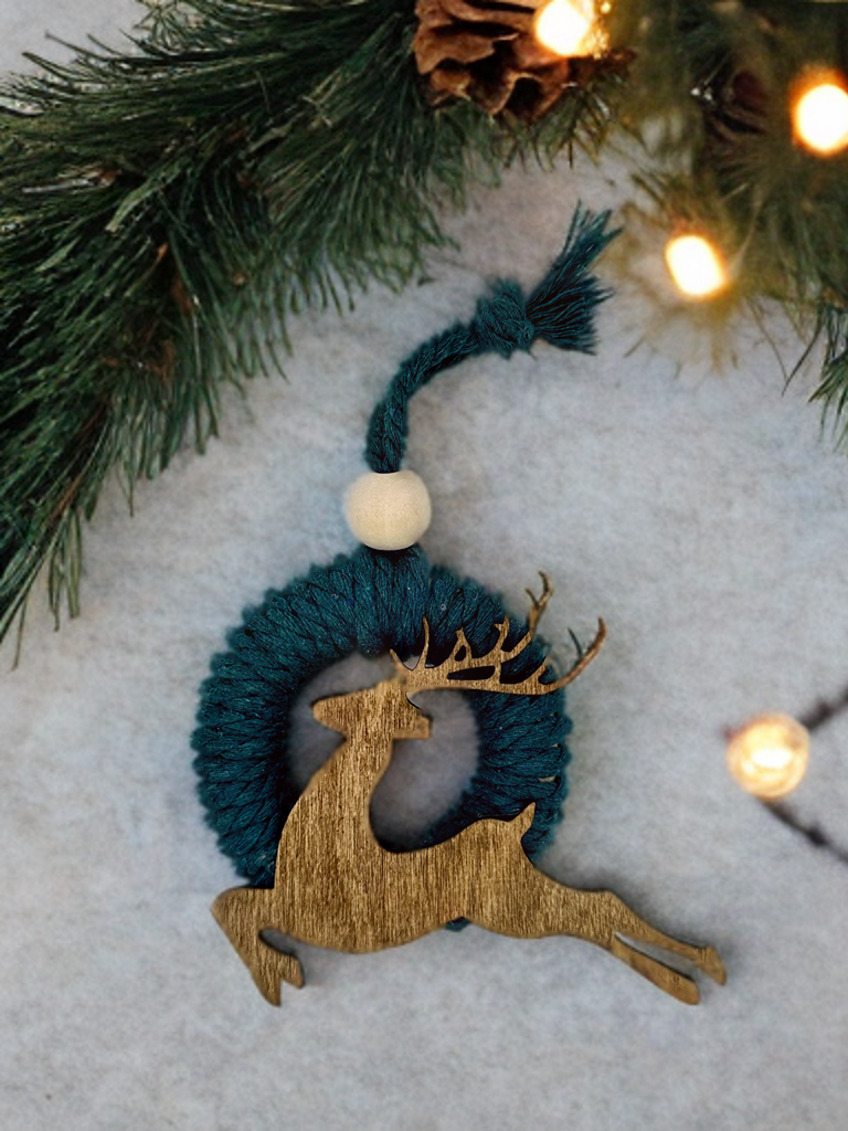 Deer ornament set of 3