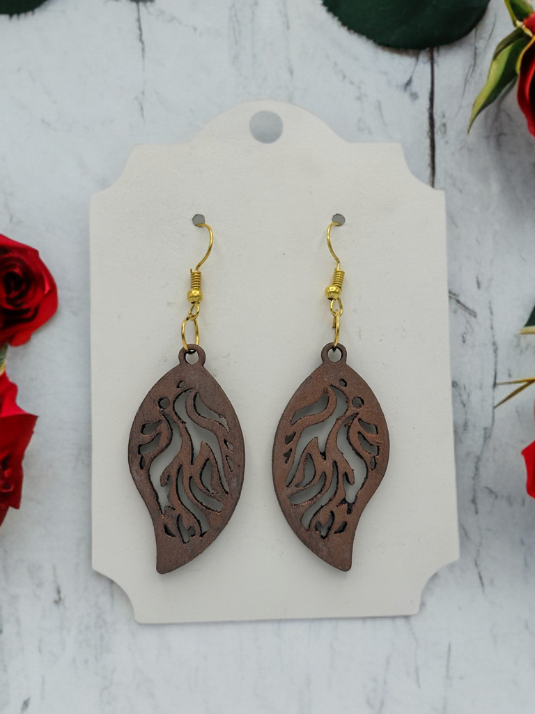 Wooden earring style 5