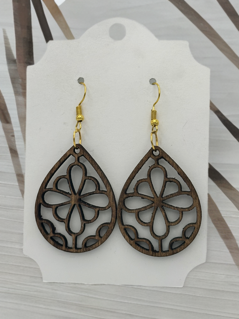 Wooden earring style 3