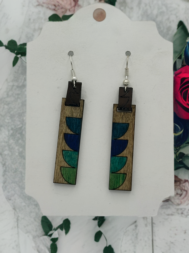 Wooden earrings