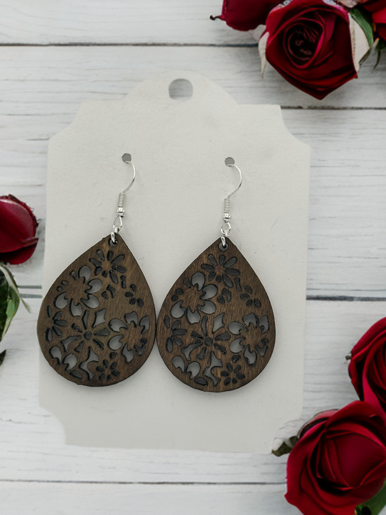 Wooden earring style 4