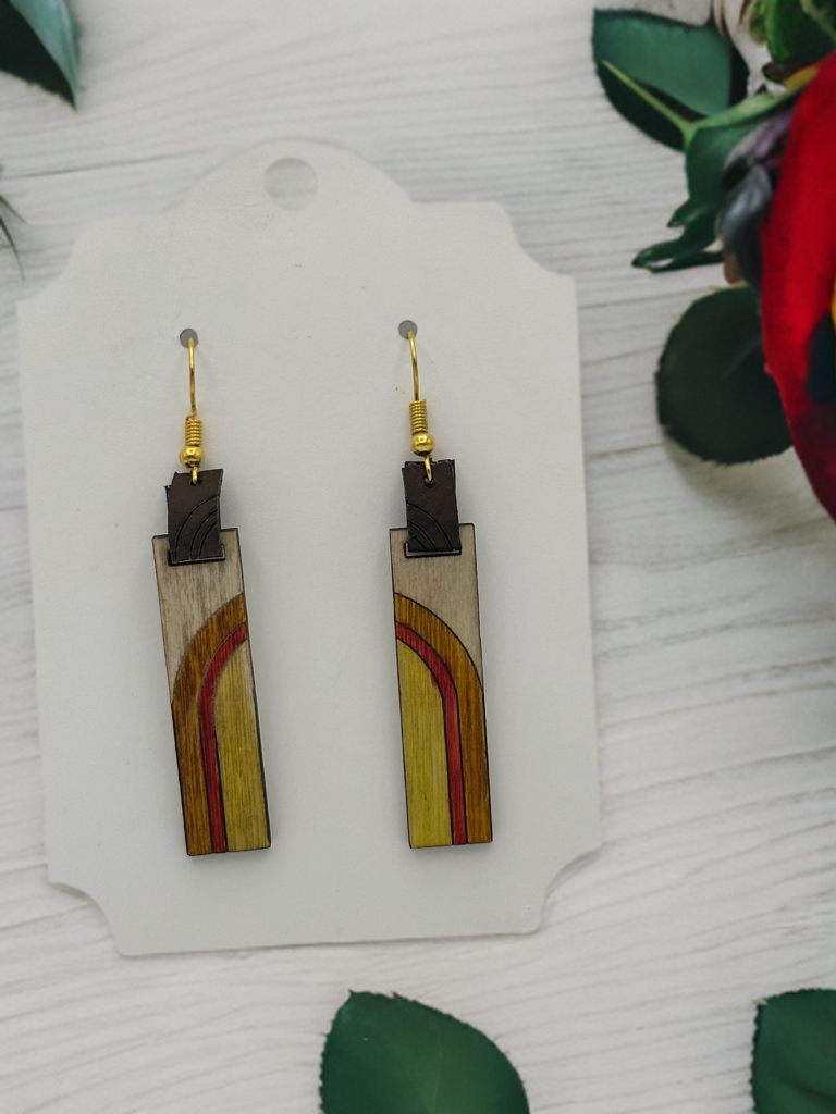 Wooden earrings