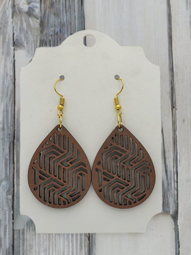 Wooden earring style 8