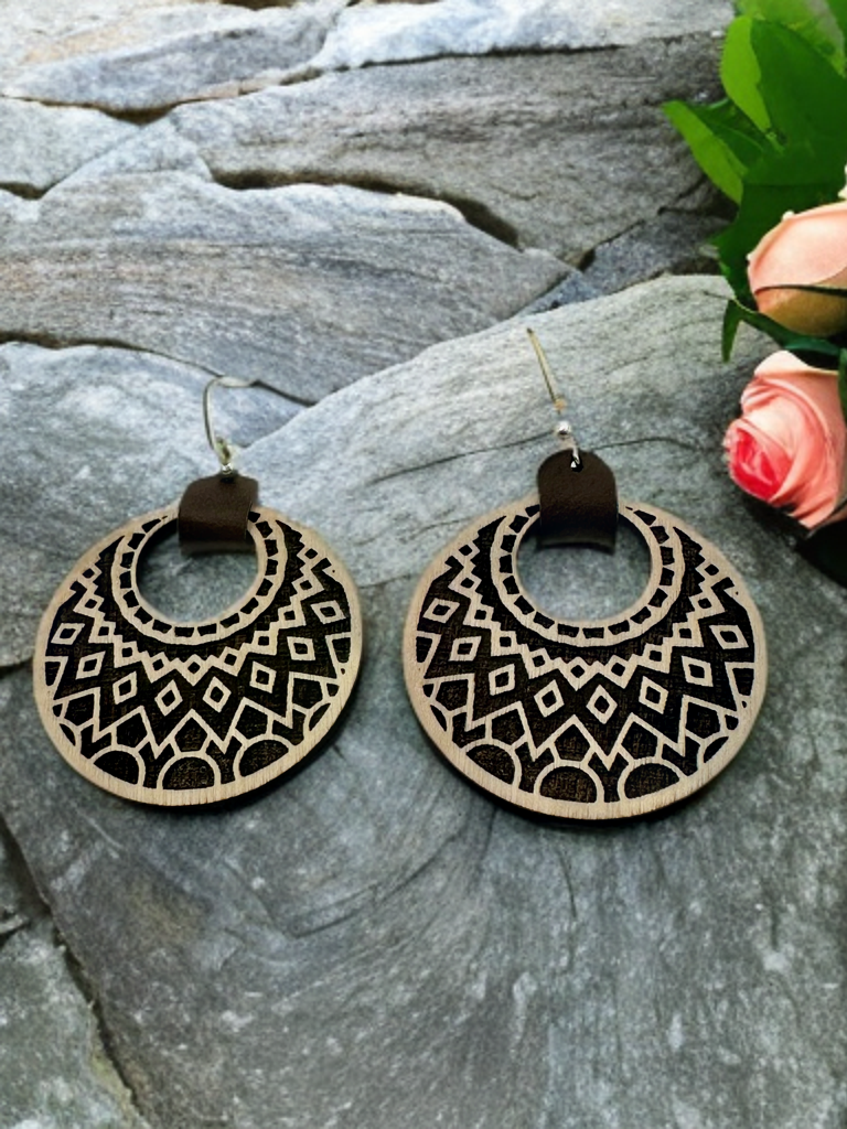 Wooden earrings