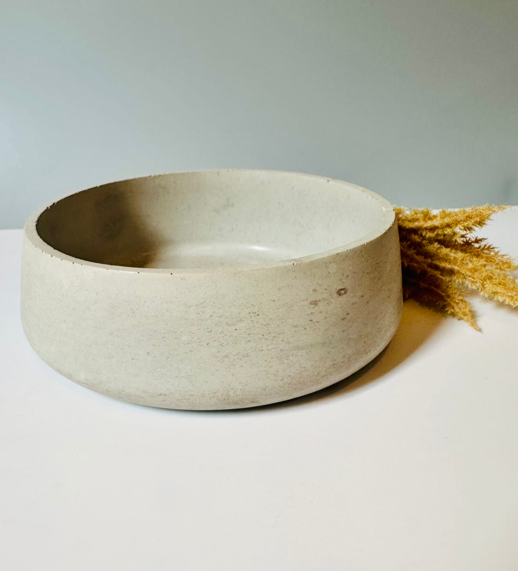 Minimalist cement pot for gift or home decor.