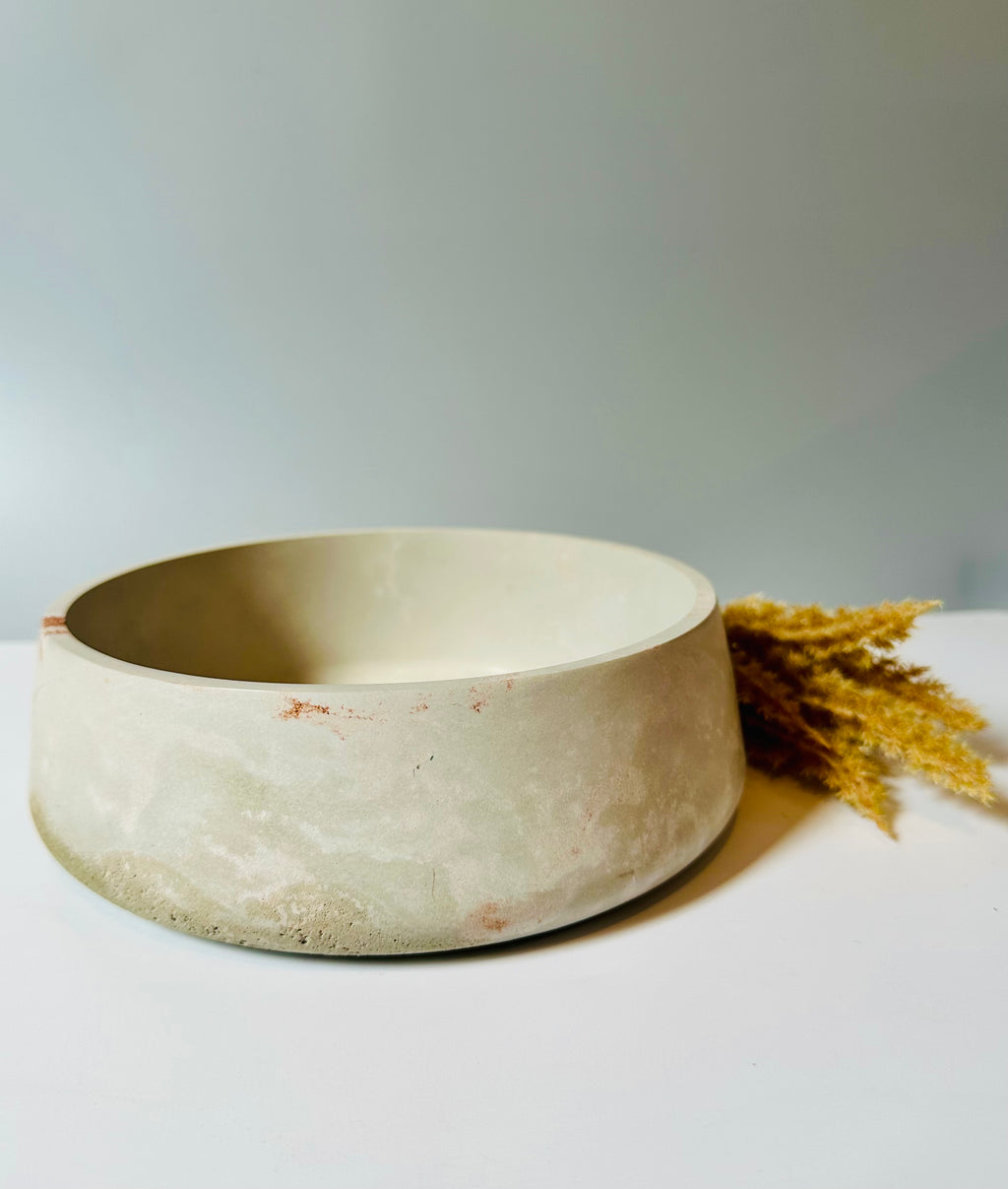 Minimalist cement pot for gift or home decor.
