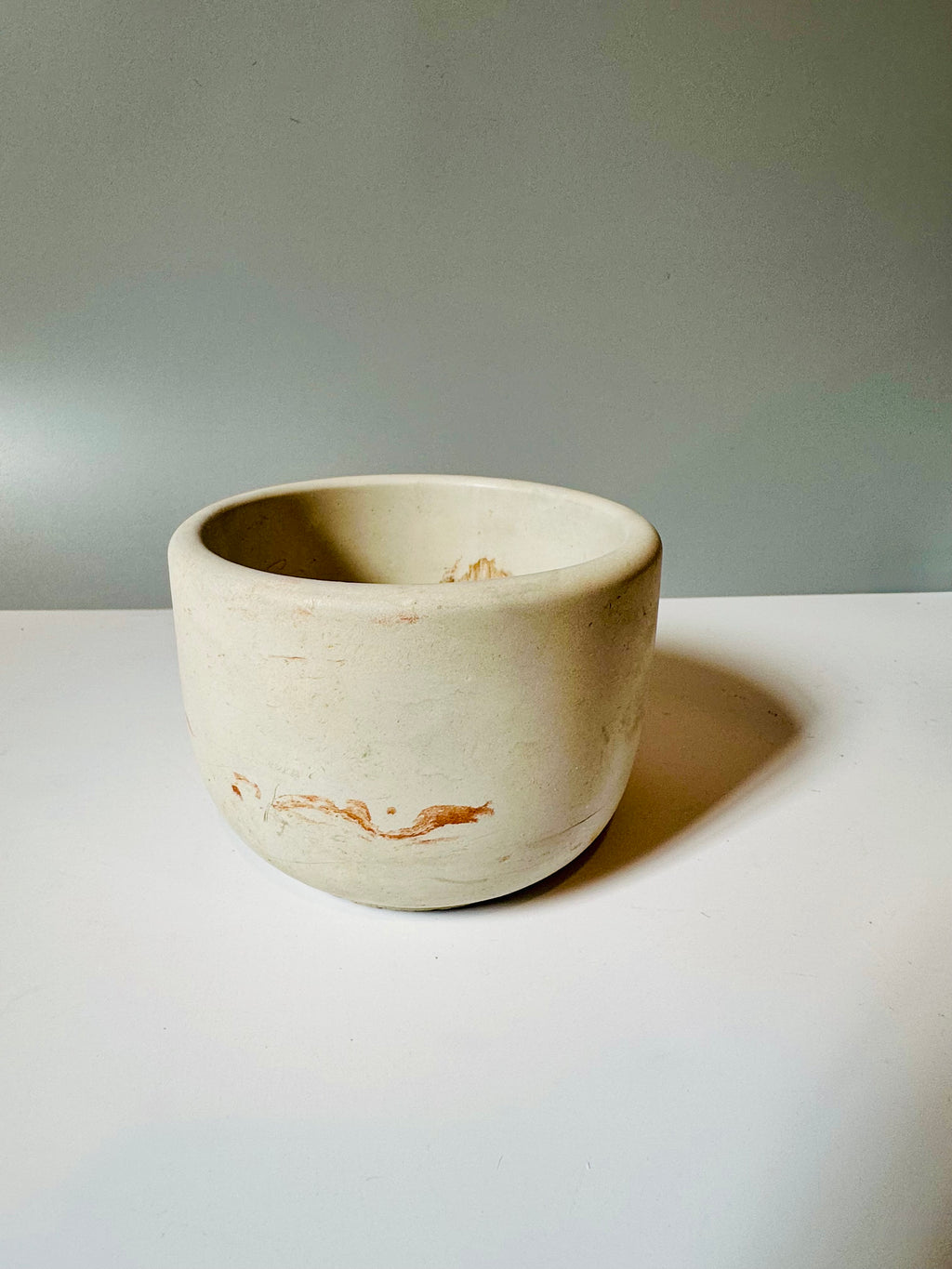 Handmade cement Tray and pot bundle. for home and gift giving.