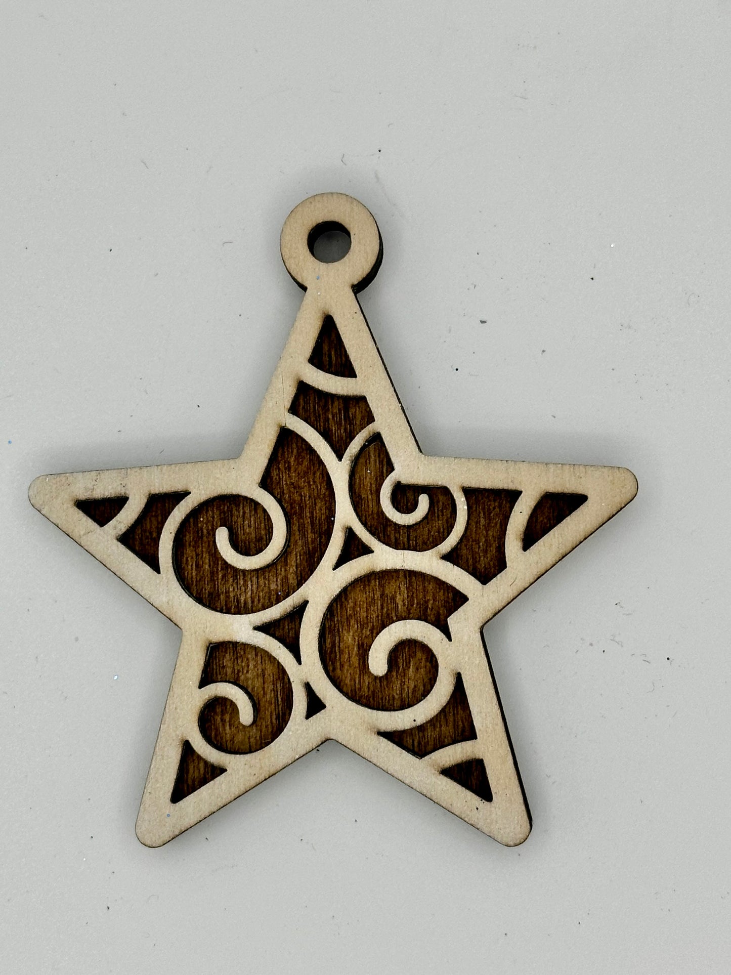 Wooden star ornament