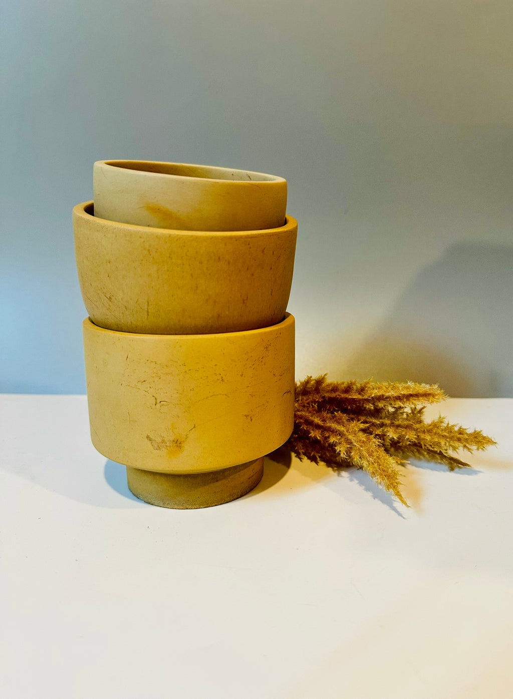 Minimalist cement vessels / pots for plants or decor. Great gifts.