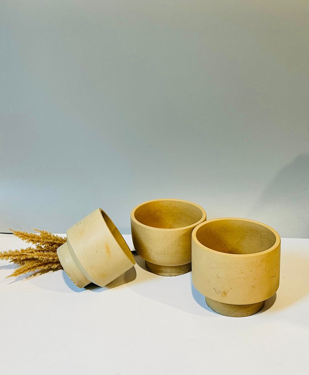 Minimalist cement vessels / pots for plants or decor. Great gifts.