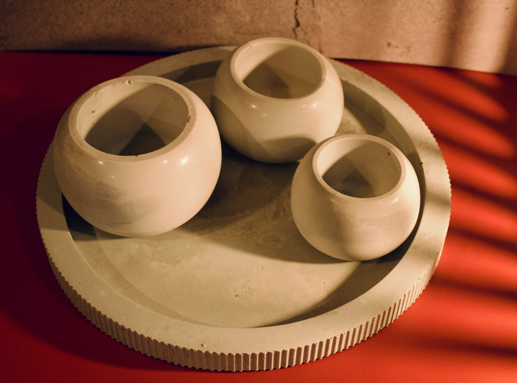 Tray and pots